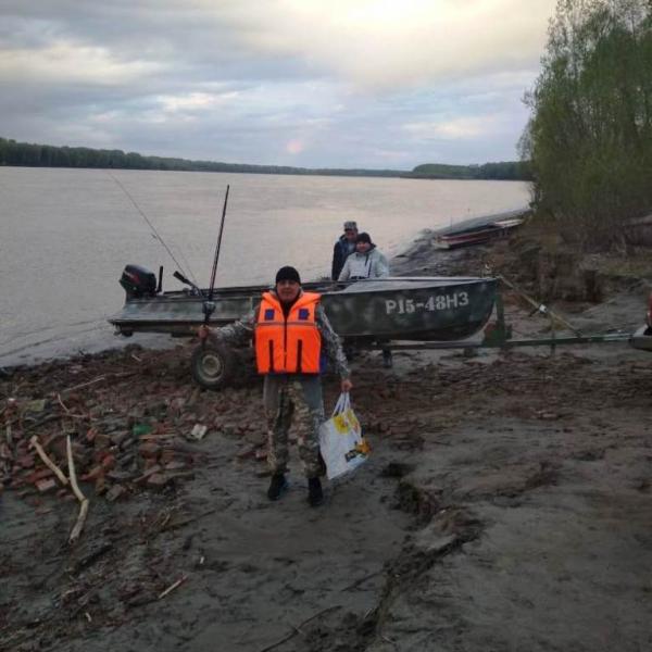 Фото с берега реки с рыбалки в Новосибирске